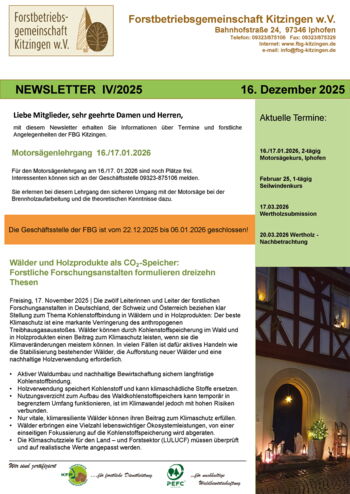 Newsletter IV/2025